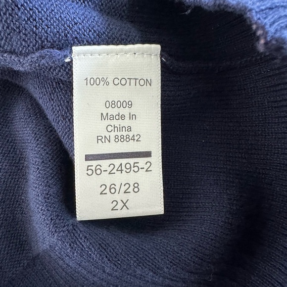 New Woman Within Navy Blue Cardigan Sweater size 2XL - Picture 8 of 9